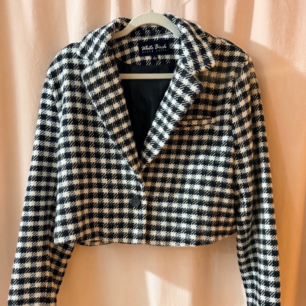 White Birch Black label crop jacket